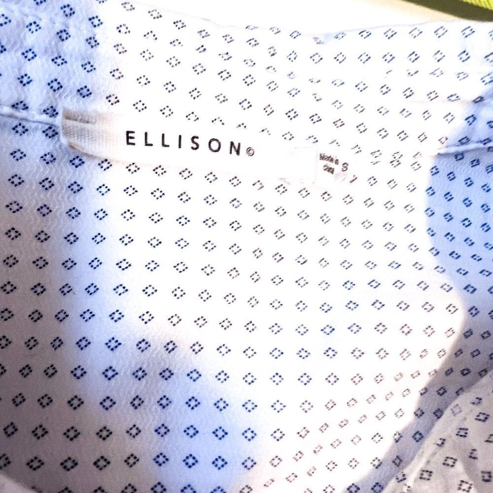 Ellison Print Cotton Short Sleeve Button Up Shirt - Picture 4 of 9